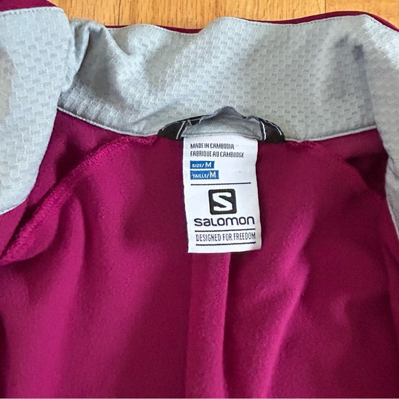 Salomon AdvancedSkin ActiveDry Full Zip Jacket Magenta Size Small - Picture 5 of 9